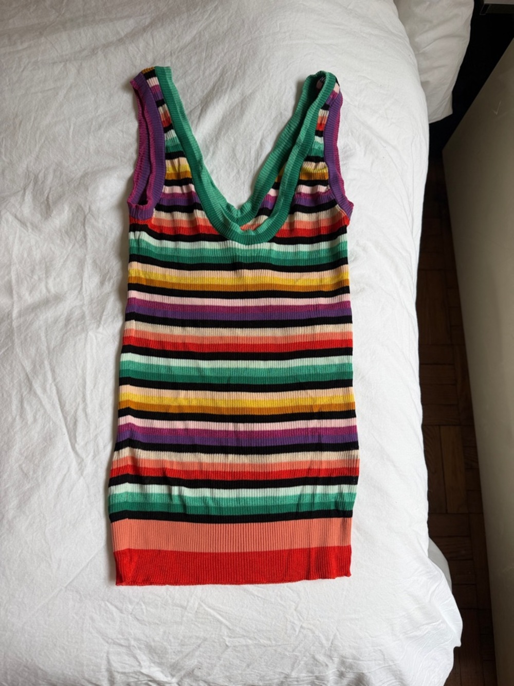 Missoni Multicolor Striped Ribbed Knit Camisole